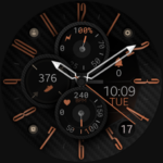 Carbon v9 hybrid watch face MOD Premium Unlocked 1.0.0